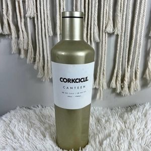 Corkcicle 25oz Gold Stainless Steel Canteen Water Bottle